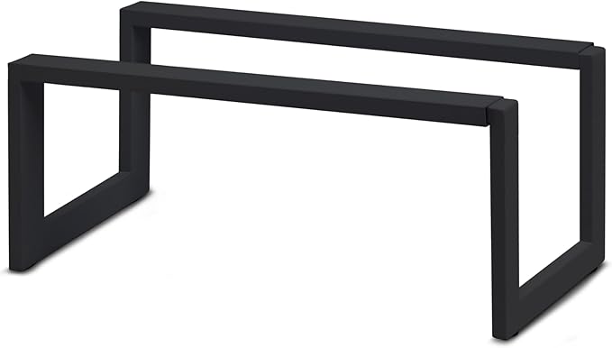 QUALIAZERO 2-Tier Expandable Shoe Rack – Durable Organizer Shelf for Entryways, Bedrooms, Bathrooms, and Laundry Rooms (Galaxy Black, 2 Pack)