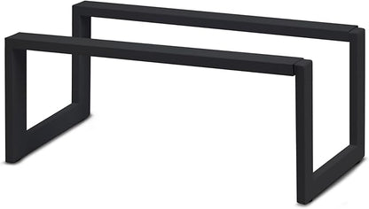 QUALIAZERO 2-Tier Expandable Shoe Rack – Durable Organizer Shelf for Entryways, Bedrooms, Bathrooms, and Laundry Rooms (Galaxy Black, 2 Pack)
