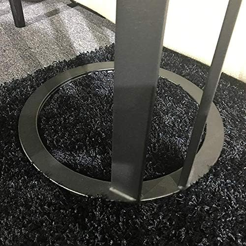 Telephone Table, Black Solid Wood Side Table,Living Room Sofa Side Table,Round Side Table/End Table/Night Stand/Coffee Table,Telephone Tables,Diameter 15.74 in(Black-15.74 * 21.25in