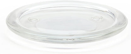 Hosley's Set of 24 Clear Glass Pillar Plates - 4 Inch Diameter. Ideal Gift for Weddings, Parties, Spa, Pillar Candle, Votive Candle Garden. Or as a Pedestal W1