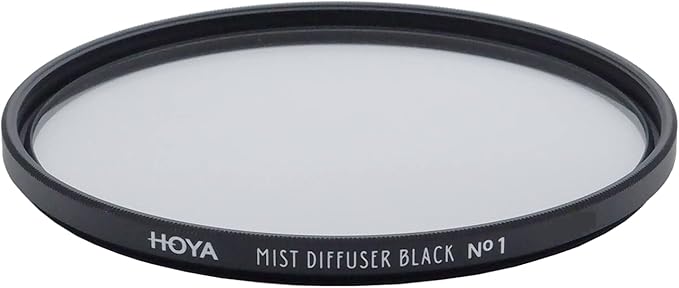 Hoya 58mm Mist Filter Black Diffuser No. 1 - Black Mist Filter for Camera Lenses - Soft Diffusion Effect for Portrait Photography & Cinematic Look, Reduces Contrast & Softens Wrinkles