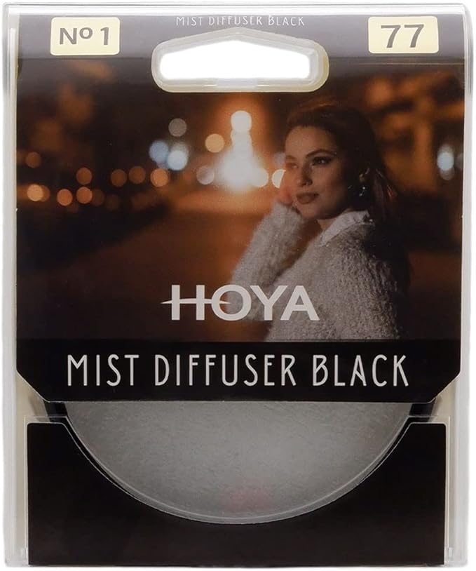 Hoya 52mm Mist Filter Black Diffuser No. 1 - Black Mist Filter for Camera Lenses - Soft Diffusion Effect for Portrait Photography & Cinematic Look, Reduces Contrast & Softens Wrinkles