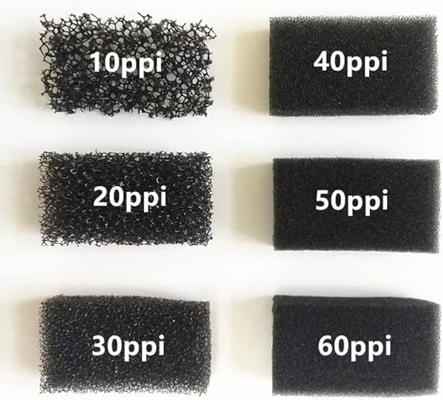 30 ppi Reticulated Sponge Regicell Automotive Air Filter, Noise Suppression Filtration, Black Speaker Foam Size (4, 24 X 36 X 3")