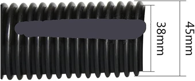 Industrial Vacuum Cleaner Black Pipe EVA Hose Diameter 32mm 35mm 38mm 40mm 45mm 50mm Threaded Tube Parts(Model 1)