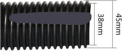 Industrial Vacuum Cleaner Black Pipe EVA Hose Diameter 32mm 35mm 38mm 40mm 45mm 50mm Threaded Tube Parts(Model 1)
