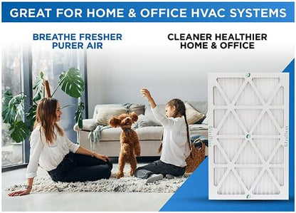 Glasfloss 10x20x1 MERV 10 (FPR 5-6) Pleated Air Filters Box of 6. Actual Size: 9-1/2 x 19-1/2 x 7/8