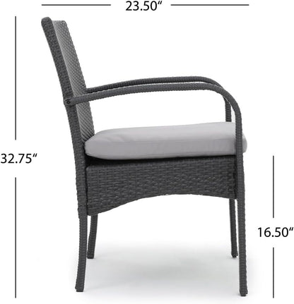 free-space KD disassembly and Assembly PE Imitation Rattan Dining Chair