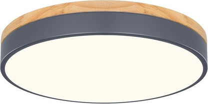 15.7" Minimalist Style Flush Mount Dimmable Ceiling LED Lightning Fixtures Close to Ceiling Easy Install for Bedroom Bathroom Laundry Room Porch Kitchen
