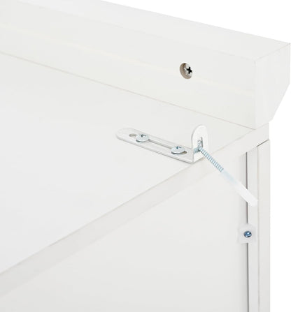 71" Kitchen Pantry Storage Cabinet, Freestanding Farmhouse Pantry Cabinet with 4 Doors, 2 Door Shelves, 8 Pull-Out Trays and Adjustable Shelf for Kitchen, Dining Room (White)