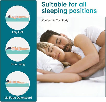 FDW 14 inch Gel Memory Foam Mattress Medium Firm Mattresses for Cool Sleep Relieving No Fiberglass CertiPUR-US Certified Mattress in a Box,Twin