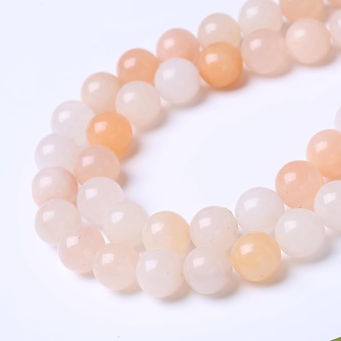 Streamer Powder Stone Beads for Jewelry Making DIY Craft Gemstone Beads Kit (6mm, 60pcs) Cosmic Crystal Pebbles for Bracelets, Necklaces, Home Decor
