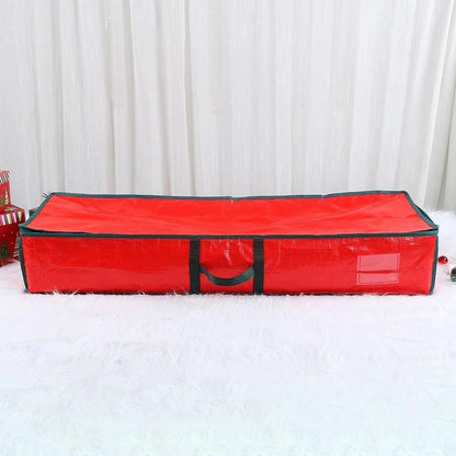 Premium Gift Storage Bag Christmas Wrapping Paper Christmas Accessories Storage Large Capacity Storage Bag(Red)