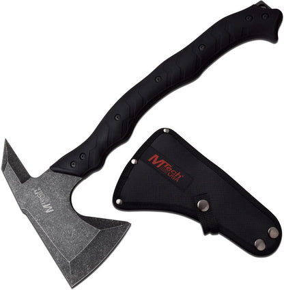MTECH USA MT-AXE13T Axe, Stonewashed Blade, Black Handle, 14.5" Overall