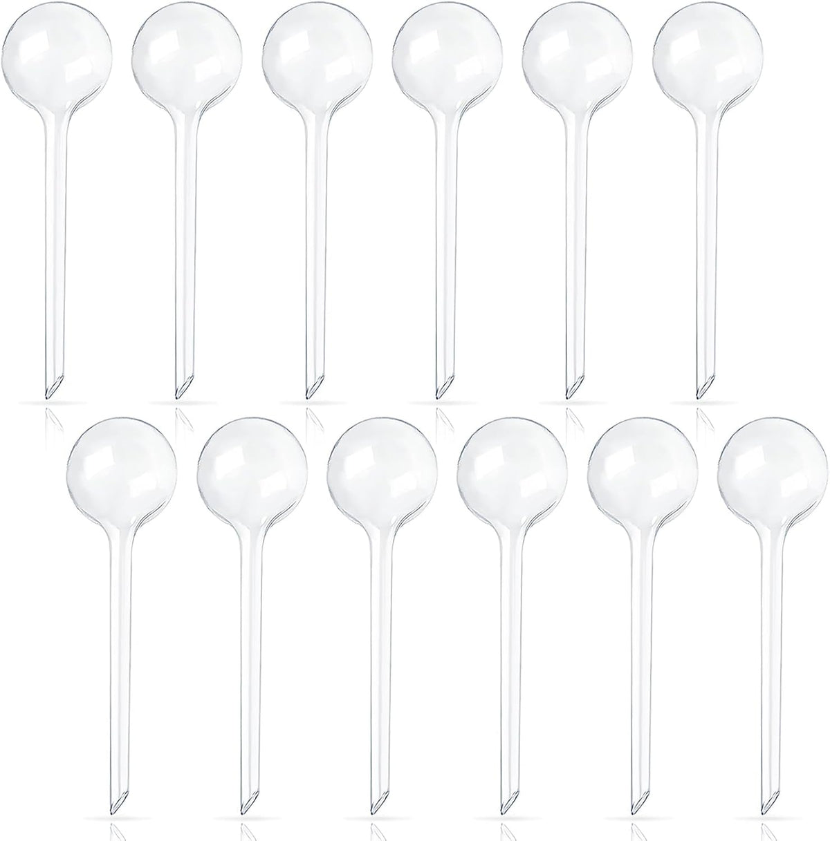 12 Pcs Large Plastic Self-Watering Bulbs,Clear Automatic Watering Globes,Clear Automatic Watering Bulbs for Plants,Graden,Flowers