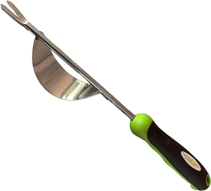 Garden Guru Dandelion Weeder Tool with Ergonomic Handle & Fulcrum - Stainless Steel Weed Puller for Planting, Weeding, Flower and Vegetable Care in Lawn Garden Yard | Rust Resistant