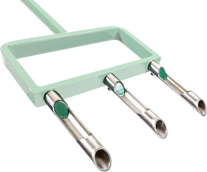 LANDZIE Lawn Aerator Replacement Tines - Set of 3 Hollow Tines for Aerator Lawn Tool - 3 Heavy Duty Stainless Steel Manual Lawn Aerator Add-on Hollow Tines for Compacted Soil - Manual Hand Coring Tool