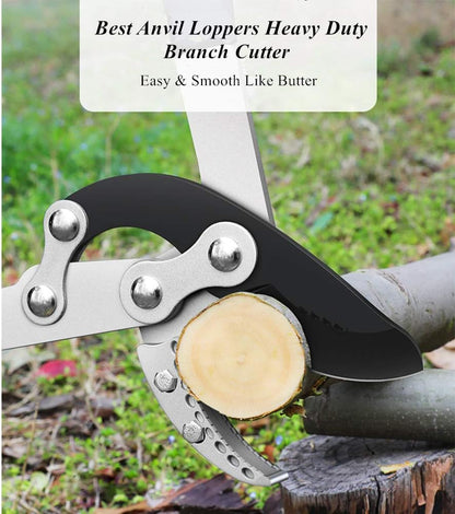 Heavy Duty Anvil Lopping Shears -2 inch Cutting Capacity Bypass Lopper - Extendable 26 Inch to 41 Inch,Professional Tree Branch Cutter