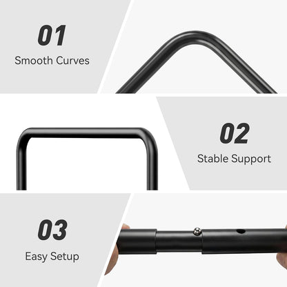 WOWMAX L-Shaped Metal Support Frame for Our Boho Floor Sofa, Freestanding Sofa Bracket Accessory, Easy Assembly, Sturdy Back Support, Sofa Not Included