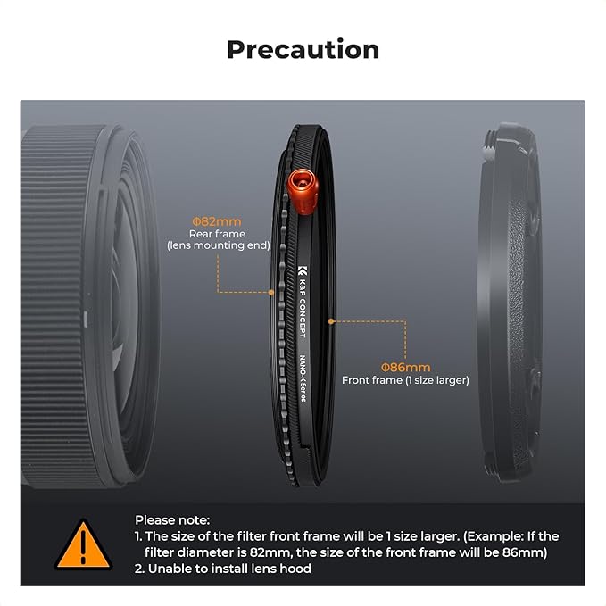 K&F CONCEPT 37mm Black Diffusion Mist Effect 1/4 & Variable ND2-32(1-5 Stops) & Circular Polarizing Filter CPL-in 1 HD Lens Filter with 28 Multi-Coatings for Camera Lenses (Nano-X Series)
