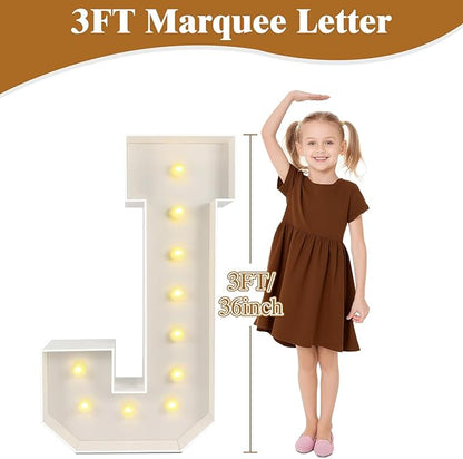 Marquee Light Up Numbers: 3FT Large Decorative Letters Signs for Party Decorations Baby Shower Birthday Wedding Engagement Anniversary, 3 Feet Tall Pre-Cut DIY Foamboard Number 80 - Easy to Assemble