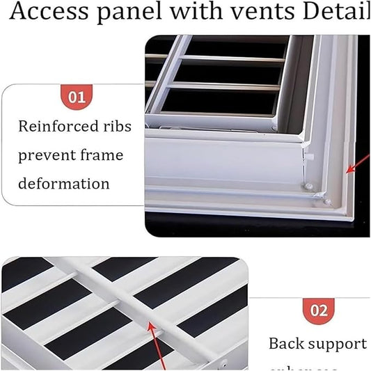 Decorative Return Air Grille Cover, Wall/Ceiling Vent Cover with Adjustable Design, Durables & Easy-to-Install for Home & Office, Cold Air Return Vent Cover(16x20in (41x51cm))