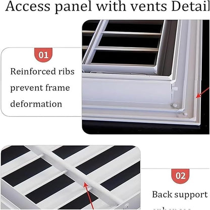 Decorative Return Air Grille Cover, Wall/Ceiling Vent Cover with Adjustable Design, Durables & Easy-to-Install for Home & Office, Cold Air Return Vent Cover(12x14in (30x36cm))