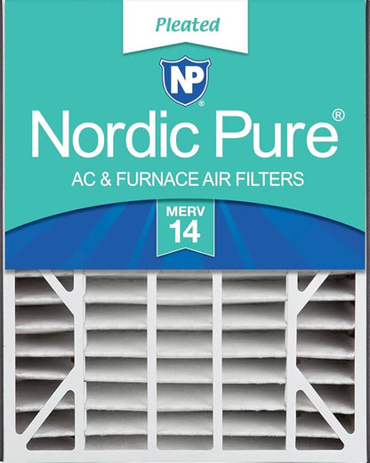 Nordic Pure 20x25x5 (19 3/4 x 24 1/4 x 4 7/8) Air Bear Replacement 266649-102 MERV 14 Air Filter 1 Pack