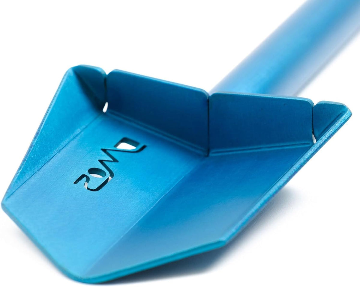 DMOS Nomad Shovel - Lightweight Aluminum Trowel for Camping, Overland, Hunting, & Off-Road Use - Azure - Mini