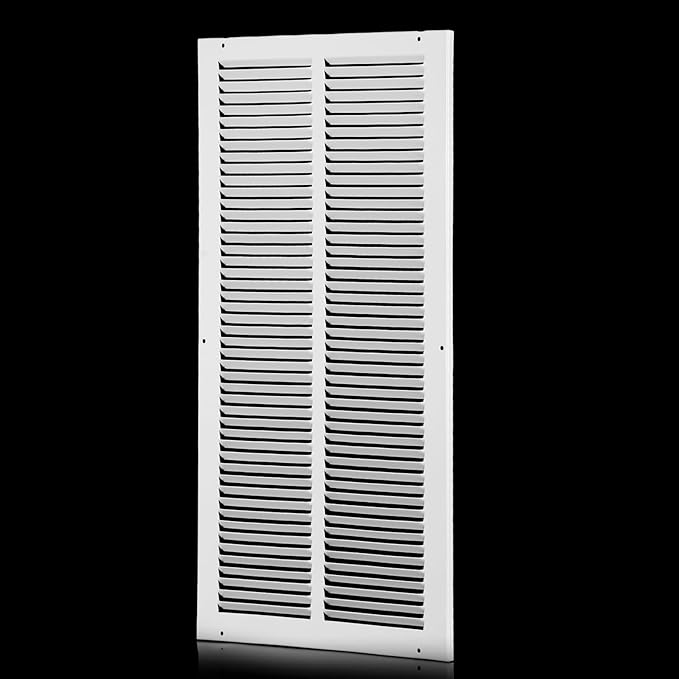 12x24 Return Air Grille(Duct Opening Size),Air Return Vent Cover,Flat Vent Cover,Rejillas De Aire Acondicionado Para Casa,Return Air Grilles,Outer Dimensions:13.75"Wx25.75"H(12"W x 24"H, Duct Opening)