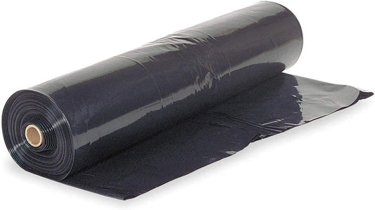 Farm Plastic Supply - Black Plastic Sheeting - 10 mil - (20' x 100') - Black Plastic Tarp, Polyethylene Vapor Barrier Plastic Sheeting, Painters Tarp, Roll of Heavy Duty Plastic