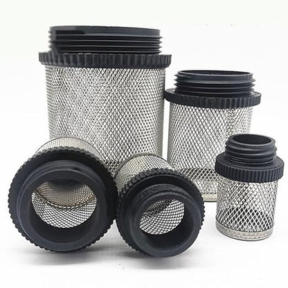 Heavy-Duty Plastic Strainer 1/2 3/4 - Male Inline Filter with Mesh Net for Pond Pumps & Greenhouse Watering(1/2")