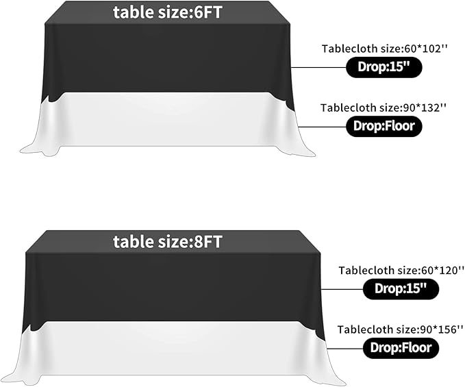 Rectangle Tablecloth 90x132 inch Washable Polyester Fabric Table Cloth for Wedding Party Dining Banquet Decoration（90x132, Mediterranean Blue）