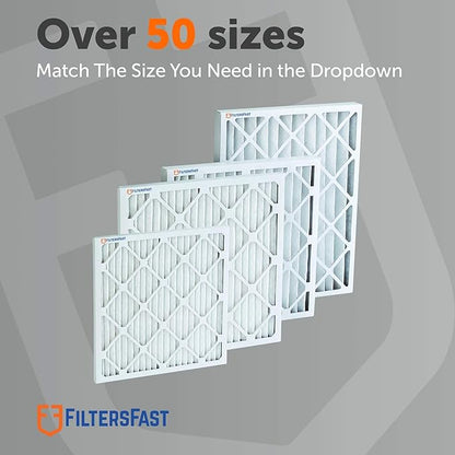 Filters Fast 9x11x1 Air Filter MERV 11, 1" AC Furnace Air Filters, Made in the USA, Actual Size: 9x11x0.75, 6 Pack