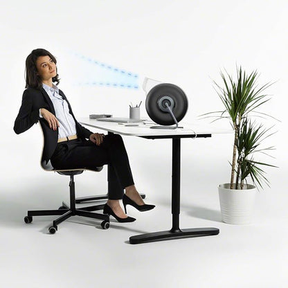 IQAir Atem Desk Air Purifier for Home, Office, Desktop, Small Room up to 150 sq ft, HyperHEPA Filter for Bacteria, Viruses, Allergens, Pets, Asthma, Pollen, Dust, Swiss Design, Made in Germany, Black