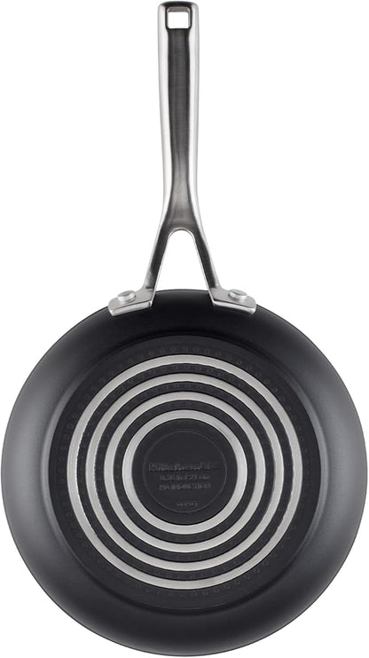 KitchenAid Hard Anodized Induction Nonstick Cookware Pots and Pans Set, 10 Piece, Matte Black