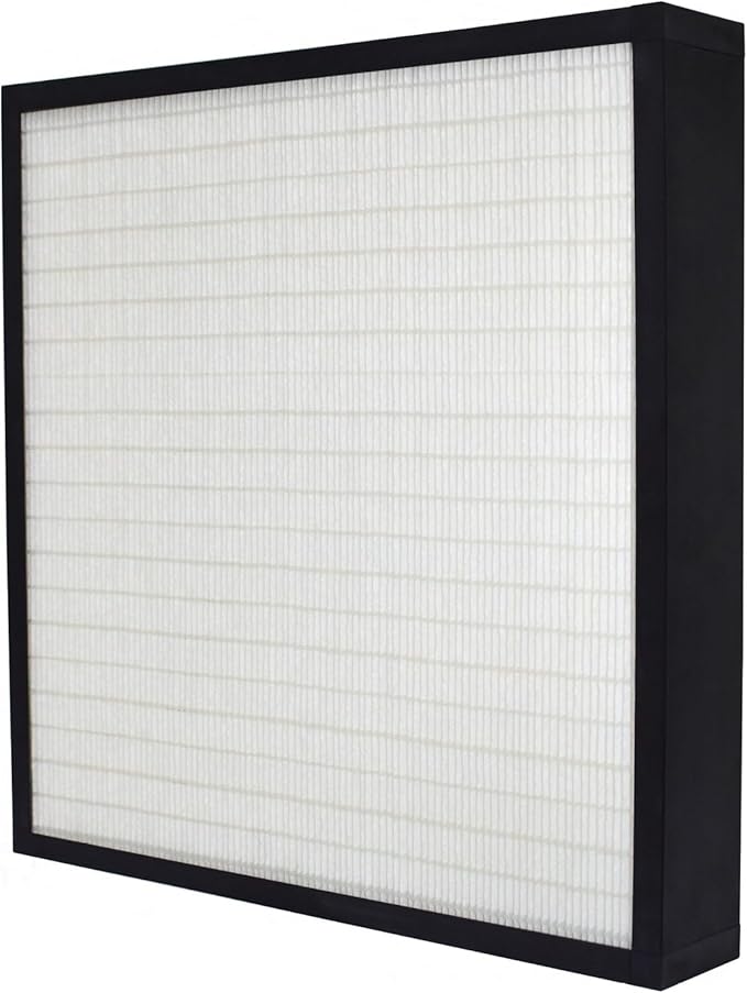 12x24x4 Mini-Pleat Synthetic Panel Air Filter – 4” – Single Header Plastic Frame – MERV 15 ASHRAE 52.2 – High-Efficiency HVAC Filter for Commercial & Industrial Use – (Pack of 6)