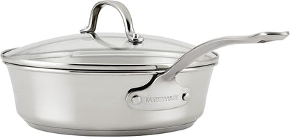 Farberware Millennium Stainless Steel Cookware Pots and Pans Set, 10 Piece