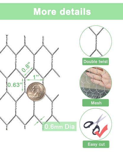 Larger Chicken Wire (57 inchx100 Ft)