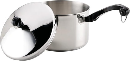 Farberware Classic Stainless Steel Sauce Pan/Saucepan with Lid, 3 Quart, Silver