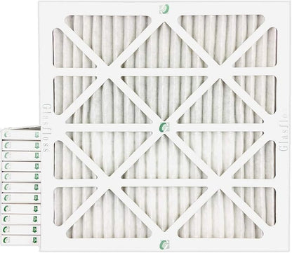 Glasfloss ZL 20x22x1 MERV 13 (FPR 10) Air Filters for AC and Furnace. Case of 12. Actual Size: 19-1/2 x 21-7/8 x 7/8