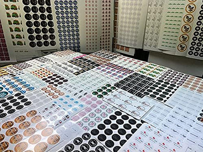 125 3x2 Oval Custom Personalized Stickers Labels Waterproof Dishwasher Safe Vinyl, Made USA, Made Any Text, Image, Logo