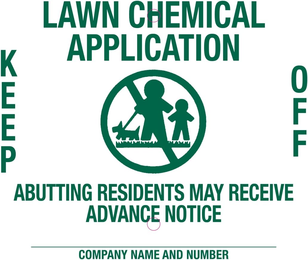 Lawn Treatment Application Stakes & Ohio Signs (Economy Style Stake / 500 pc. Pack)