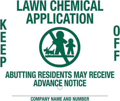 Lawn Treatment Application Stakes & Ohio Signs (Economy Style Stake / 500 pc. Pack)