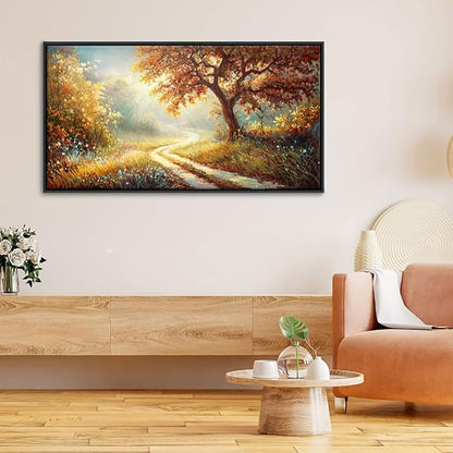 Forest Canvas Wall Art Large Wall Decor for Living Room Farmhouse Landscape Painting Wall Pictures Office Mural Farmhouse Home Decor 20x40 Inches Wood Framed