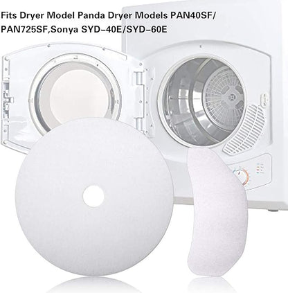 Imncya 20 Pcs Compatible Cloth Dryer Filter Set, Cloth Dryer Replacement Include 16 Dryer Exhaust Filters, 4 Dryer Air Intake Filters for Panda, Magic Chef, Sonya and Avant Dryers