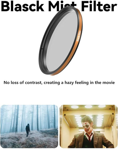 Fotorgear Camera Lens Filter,67mm Clip On Filters Professional Photography for Camera Lens, 67mm Universal Phone Polarizer Filter CPL ND Black Mist Gold Streak for iPhone Xiaomi Huawei(Gold Streak)