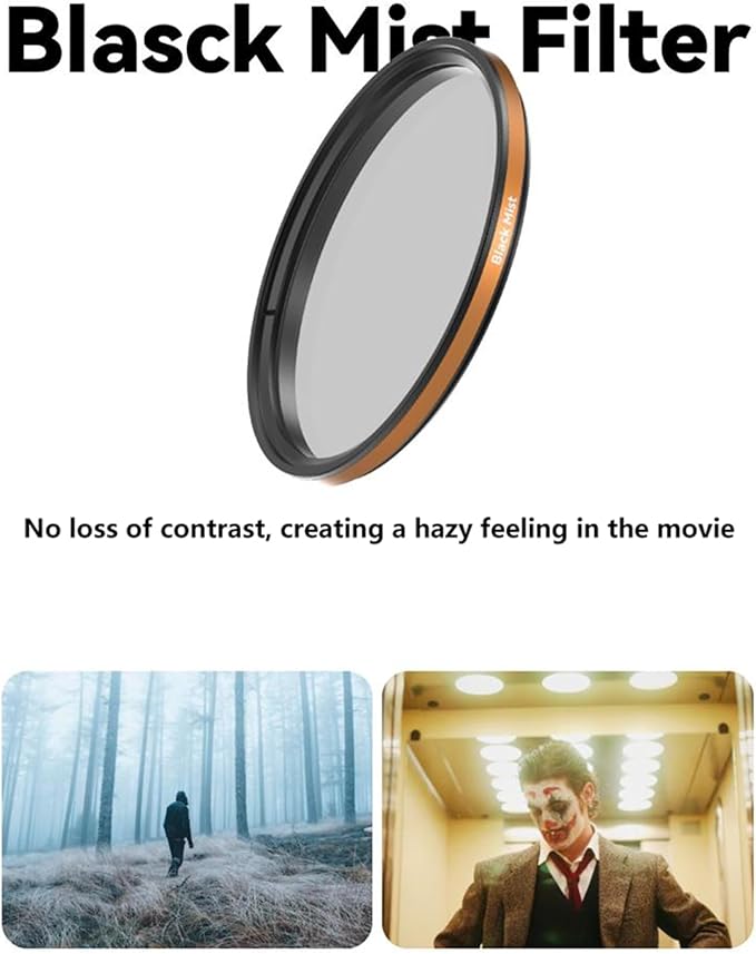 Fotorgear Camera Lens Filter,67mm Universal Phone Polarizer Filter Professional Photography for Camera Lens 67mm Clip On Filters CPL ND Black Mist Gold Streak for iPhone Xiaomi Huawei(Star Flare)