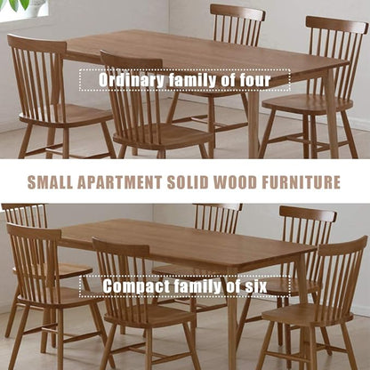 47" Dining Table Kitchen Table Dining Room Table Small Kitchen Table for Small Spaces Table Modern Home Furniture Dinner Table Rectangular (Natural)