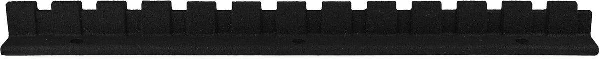 Playsafer L-Shaped Flexible Rubber Castle Edger for Lawns Landscaping and Playground | Easy No Dig Installation (4 Pack, Black)