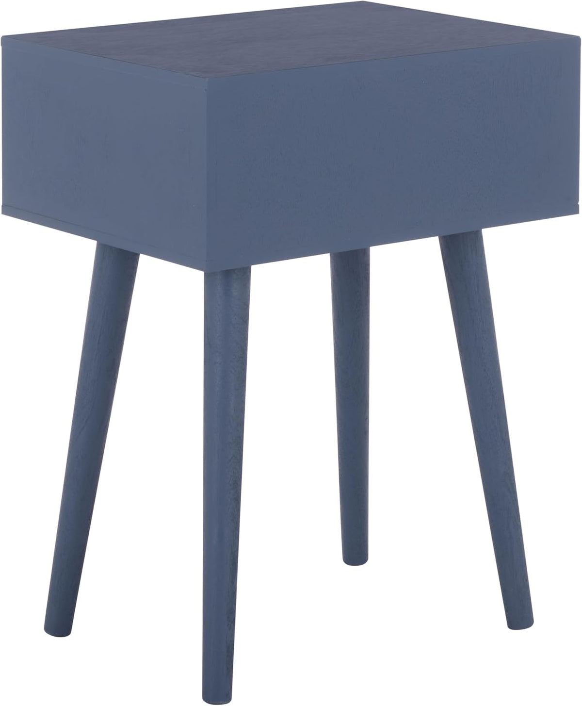 SAFAVIEH Home Collection - Lyle Blue Accent Table, 1 Drawer, Mid-Century Modern Design (ACC5702H)